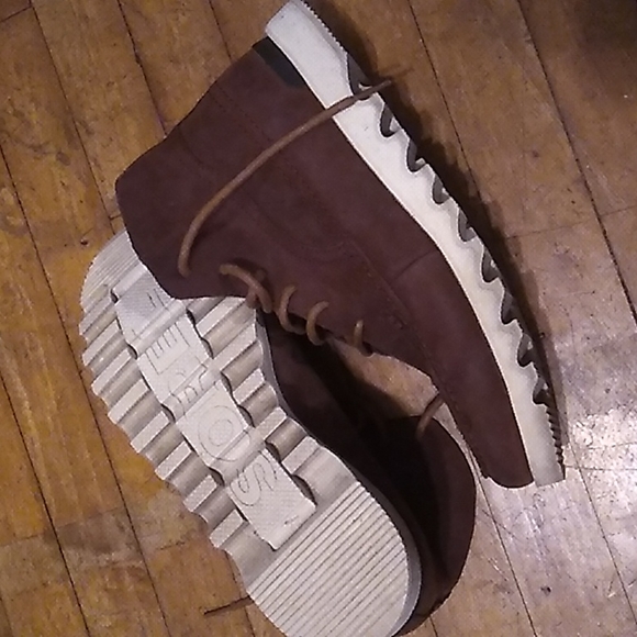 Sorel Mens Madson Caribou WP Brown Leather Ankle Lace-Up Boot Shoes NWOB - Picture 2 of 11